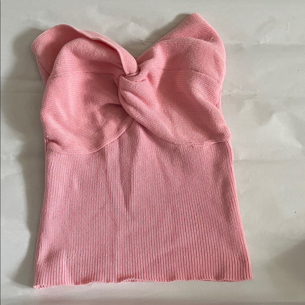Pink Knotted Tube Top